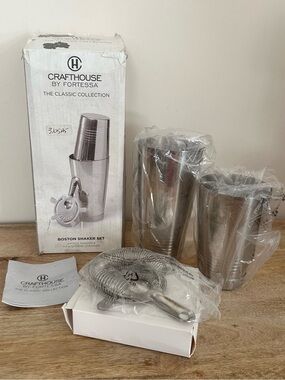 Crafthouse by Fortessa Professional Boston Shaker/Strainer Set